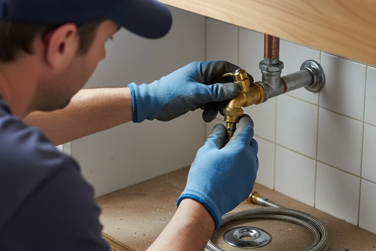 Shutoff valve and fitting work during Emergency Plumbing in Perrysburg